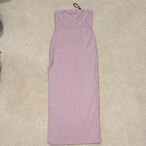 NBD Lilac Strapless Maxi Dress